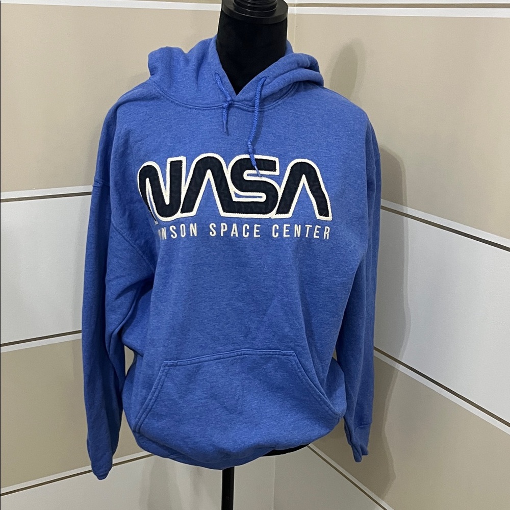 Gildan Blue NASA Hoodie for Men